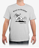 Keep on Ruckin' Old School! Rugby tshirt -Silver - with model - Rugby Ethos