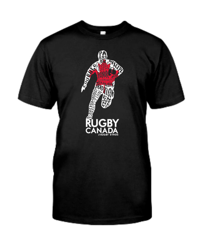 Oh Canada!  Rugby Canada Runner Mens Word Tee