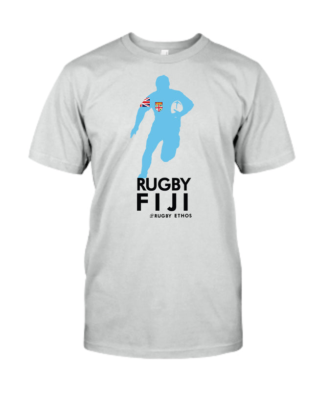 Fiji!  Silver Rugby Tee