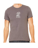 Rugby Ethos Center Logo Rugby Shirt - color Graphite - with model - Rugby Ethos