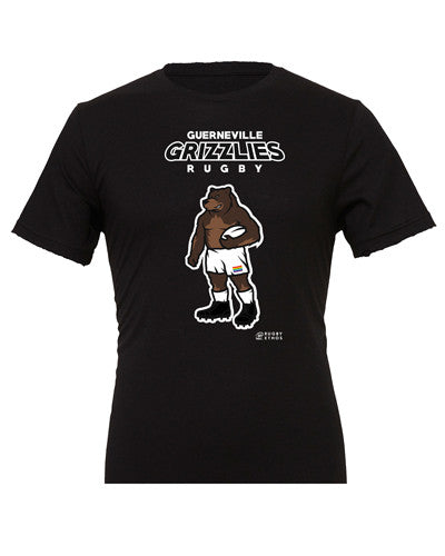 The Guerneville Grizzlies Rugby Shirt - color Black - Rugby Ethos