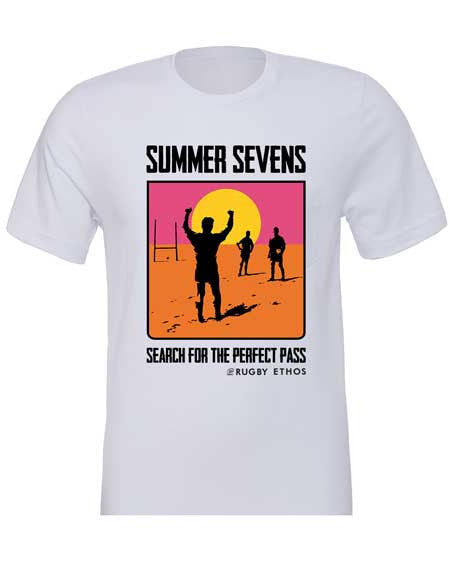 The Endless Summer Sevens Tee Rugby Shirt Silver - Rugby Ethos