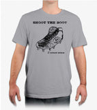 Shoot the Boot! Rugby Shirt - color Sport Heather - with model - Rugby Ethos