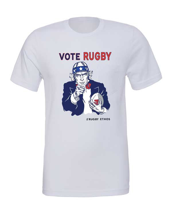 This Year - Vote Rugby! Election Special Rugby Shirt - color Silver - Rugby Ethos